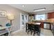 Well-appointed kitchen with an island, stainless steel appliances, and ample counter space at 2012 Scotland Dr, Clearwater, FL 33763