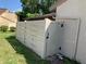 The fenced backyard area provides some privacy at 2720 Sand Hollow Ct # 156A, Clearwater, FL 33761