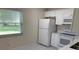 Bright kitchen features white cabinetry, appliances, and a window view at 2720 Sand Hollow Ct # 156A, Clearwater, FL 33761