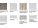 Selection of carpet, countertop, flooring, backsplash, and cabinet samples for the home at 33626 Castaway Loop, Wesley Chapel, FL 33543