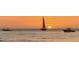Gorgeous sunset view showing multiple boats sailing in the ocean at 3643 Arbor Chase Dr, Palm Harbor, FL 34683