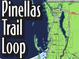 Detailed trail map highlighting the Pinellas Trail Loop through scenic landscapes at 3643 Arbor Chase Dr, Palm Harbor, FL 34683