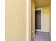 Close-up view of the exterior, highlighting the brown front door of this beautiful home at 4316 Sailplane Ct, Wesley Chapel, FL 33545
