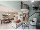 Open-concept living and dining area with modern decor and stylish furnishings at 4941 Bayshore Blvd, Tampa, FL 33611