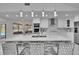 Kitchen featuring stainless appliances, a large island with seating, and pendant lighting at 728 Camrose Dr, Brandon, FL 33510