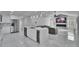 Open concept kitchen with stainless steel appliances and a modern fireplace at 728 Camrose Dr, Brandon, FL 33510