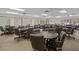 Card room with tables and chairs, ideal for residents to socialize and play games in Timber Oaks community at 10820 Hachita Dr, Port Richey, FL 34668