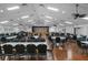 Spacious community hall with ample seating, ideal for gatherings, events, and fostering a vibrant community spirit at 10820 Hachita Dr, Port Richey, FL 34668