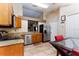 Well-equipped kitchen featuring stainless steel appliances and adjacent dining area at 11416 Wellman Dr, Riverview, FL 33578