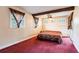 A bedroom with unique design elements, offering a cozy and personalized retreat at 12311 Oakwood Dr, Hudson, FL 34669