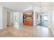 Open concept dining room leads to the kitchen and is well lit by the sliding glass doors at 1426 Buckner Rd, Valrico, FL 33596