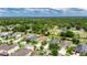 Beautiful aerial view of a home in a suburban neighborhood with lush greenery at 17516 Bright Wheat Dr, Lithia, FL 33547