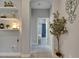 Hallway with built-in shelves and a view of the bathroom at 17516 Bright Wheat Dr, Lithia, FL 33547