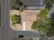 An aerial view of the home's layout highlighting the yard, landscaping, and curb appeal at 1801 Mississippi Ne Ave, St Petersburg, FL 33703