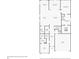 Detailed floor plan showcasing the layout of the home including the kitchen, living room, and primary bedroom at 22294 Storybook Cabin Way, Land O Lakes, FL 34637