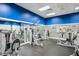 Bright gym with a variety of weight machines and fitness equipment, promoting a healthy and active lifestyle at 22294 Storybook Cabin Way, Land O Lakes, FL 34637
