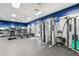 Spacious gym with various exercise machines, weights, and ample room for fitness activities, encouraging residents' wellness at 22294 Storybook Cabin Way, Land O Lakes, FL 34637