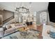 Open-concept floor plan showcasing the spacious living room and eat-in kitchen area at 3326 Barbour Trl, Odessa, FL 33556