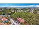 Panoramic aerial shot of a well-situated community with mature trees and ample parking at 3620 41St S Way # B, St Petersburg, FL 33711