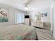 Charming bedroom with hard surface floors, dresser, and a bright, airy feel at 3620 41St S Way # B, St Petersburg, FL 33711
