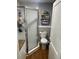 Cozy bathroom features a shower and toilet, maximizing space and functionality at 4016 N Seminole Ave, Tampa, FL 33603