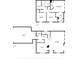 Upstairs floor plan showcasing primary bedroom with walk-in closet and bathroom, plus two bedrooms with a shared bathroom at 5176 6Th N St, St Petersburg, FL 33703