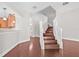 Open floor plan with staircase and wood floors at 5176 6Th N St, St Petersburg, FL 33703