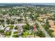 Aerial view of the house, highlighting the pool and proximity to the city at 5219 4Th S St, St Petersburg, FL 33705