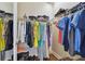 Organized walk-in closet featuring ample hanging space, shelves, and plenty of storage at 6140 Marina Cove S Way, St Petersburg, FL 33712