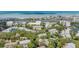 Overhead view of the lovely community showcasing waterway access, serene landscaping, and nearby Gulf at 11440 Harbor Way # 5009, Largo, FL 33774