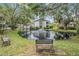 Community with park benches by a serene lake with fountain and lush greenery at 11440 Harbor Way # 5009, Largo, FL 33774