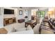 Comfortable living room featuring neutral tones, plush seating, and a view of the outdoor area at 11440 Harbor Way # 5009, Largo, FL 33774