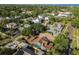 Captivating aerial view of a neighborhood, showcasing lush greenery and various architectural styles in a serene setting at 135 12Th Ne Ave, St Petersburg, FL 33701