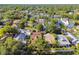 Beautiful aerial of homes in a quiet neighborhood, surrounded by large shady trees at 135 12Th Ne Ave, St Petersburg, FL 33701