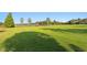 Large grassy backyard leading to a serene lake with a charming gazebo, perfect for outdoor enjoyment at 17129 Breeders Cup Dr, Odessa, FL 33556