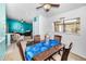 An open floor plan shows the dining and living area at 300 S Florida Ave # 200J, Tarpon Springs, FL 34689