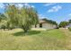 Grassy backyard showcasing the exterior of the house and its windows in natural light at 3333 Michener Pl, Plant City, FL 33566
