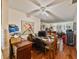 Flexible dining area featuring laminate flooring, neutral walls, and an abundance of natural light at 4215 East Bay Dr # 1103D, Clearwater, FL 33764