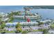 Aerial view showing the location of a waterfront condo with a marina nearby at 5037 Starfish Se Dr # A, St Petersburg, FL 33705