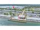 Aerial view of the waterfront community showing the location of a highlighted townhome at 5037 Starfish Se Dr # A, St Petersburg, FL 33705