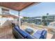 Inviting outdoor patio with comfortable seating and serene waterfront views, perfect for relaxing and entertaining at 5037 Starfish Se Dr # A, St Petersburg, FL 33705