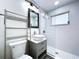 Bright, modern bathroom with vessel sink, glass shower, and stylish fixtures at 627 64Th S Ave, St Petersburg, FL 33705