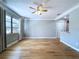 View of the living room showcasing wood floors, and lots of natural light at 627 64Th S Ave, St Petersburg, FL 33705