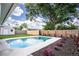 Inviting pool and manicured backyard, perfect for outdoor entertaining and relaxation at 8277 82Nd N Ave, Largo, FL 33777