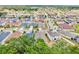 Aerial view of residential neighborhood showcasing a community at 10563 Laguna Plains Dr, Riverview, FL 33578