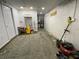 Unfinished basement providing ample space for storage or potential for future customization at 12907 College Hill Dr, Hudson, FL 34667