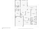 Detailed floor plan showing room dimensions and layout of the home's interior at 1744 Brookstone Way, Plant City, FL 33566