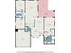 Detailed floor plan showcasing the layout of the home's rooms and dimensions at 1744 Brookstone Way, Plant City, FL 33566