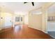 Spacious living area featuring tiled entryway and bamboo floors at 1744 Brookstone Way, Plant City, FL 33566