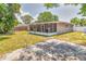 Spacious backyard features a patio, lush lawn, and privacy fencing at 2933 Stratford Dr, Largo, FL 33771